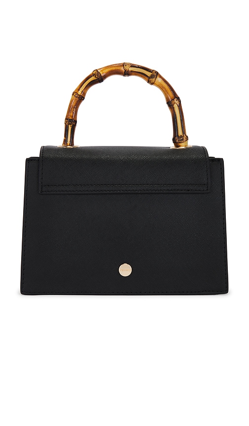 Shop Olga Berg Harley Bamboo Handle Bag In Black