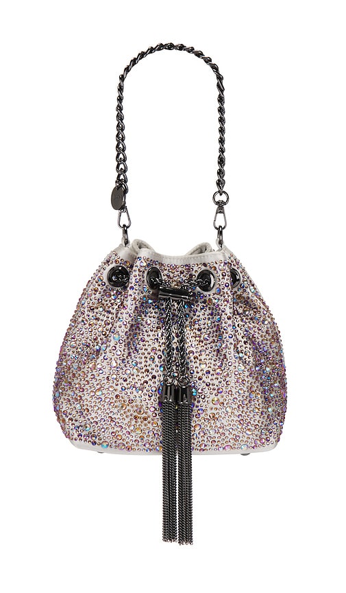 Shop Olga Berg Mika Crystal Pouch In Pastel