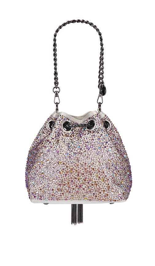 Shop Olga Berg Mika Crystal Pouch In Pastel