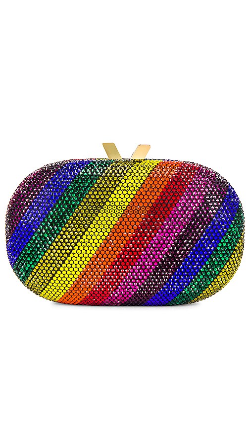 olga berg gold clutch
