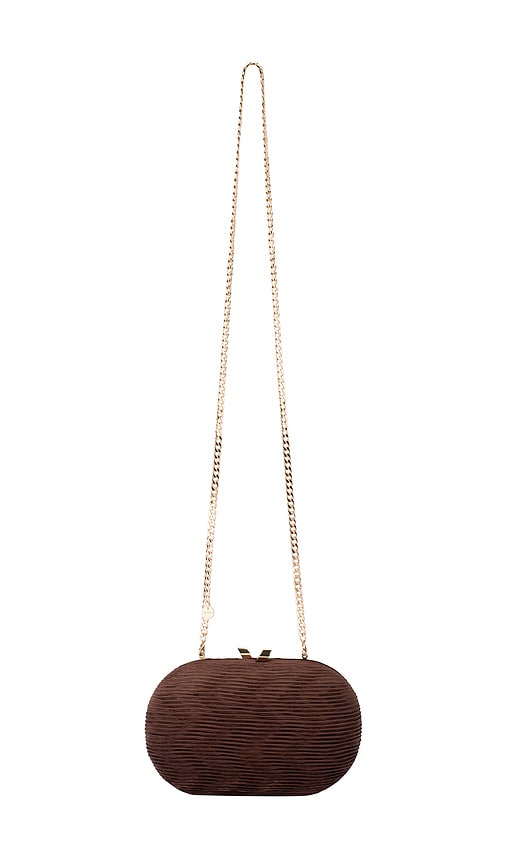  Olga Berg Clutch Natalie In Chocolate. 