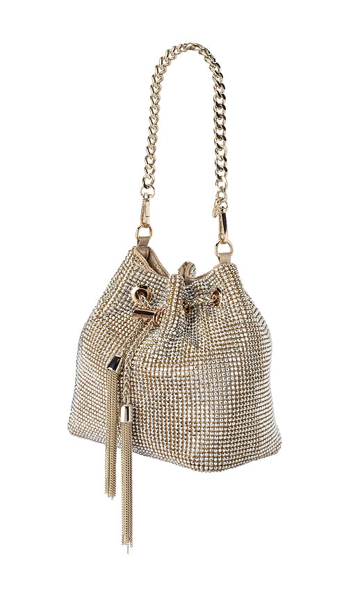  Olga Berg Tasche Mit Henkel Miranda In Metallic Bronze. 