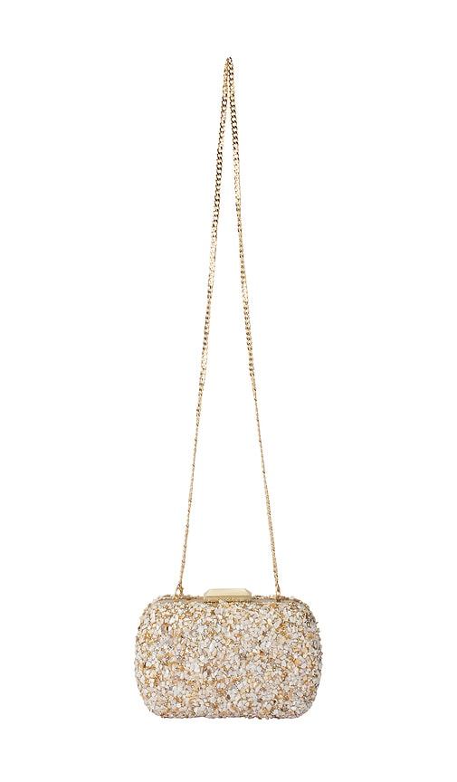  Olga Berg Clutch Mit Pebble-struktur Savannah In Neutral. 