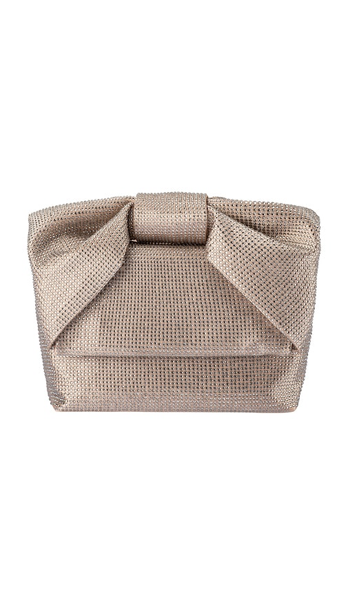 Alinta Hotfix Top Handle in Metallic Silver.