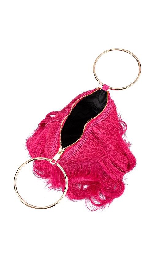  Olga Berg Tasche Mit Fransen Jamie In Fuchsia. 