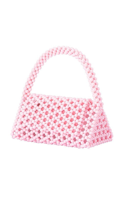  Olga Berg Henkeltasche Mit Perlen Amrita In Pink. 