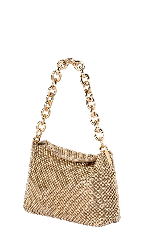  Olga Berg Ballnetz Mesh Skylar In Metallic Gold. 