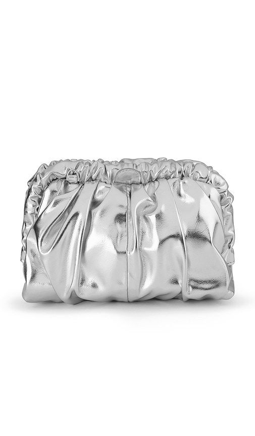 olga berg Betty Metallic Clutch