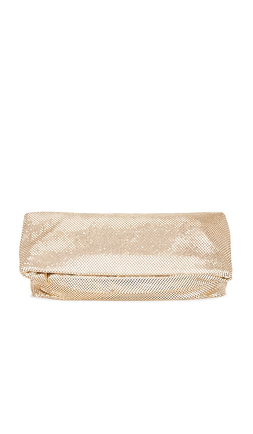 Olga Berg Clem Oversized Clutch In Gold