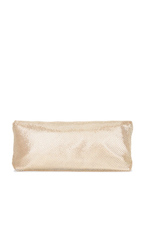 Olga Berg Clem Oversized Clutch In Gold