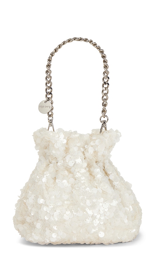 olga berg Mattie Sequin Pouch