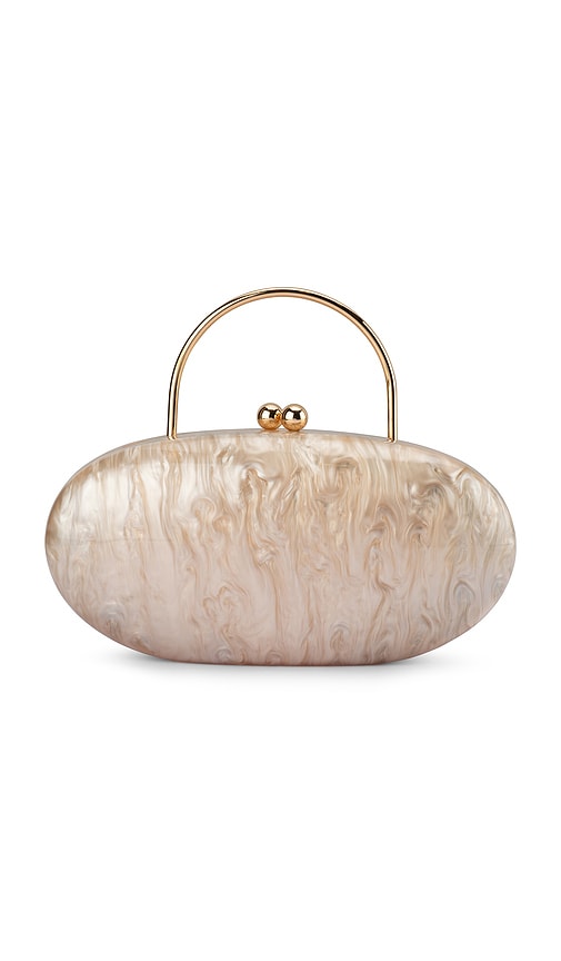 Olga Berg Imelda Top Handle Bag In Gold