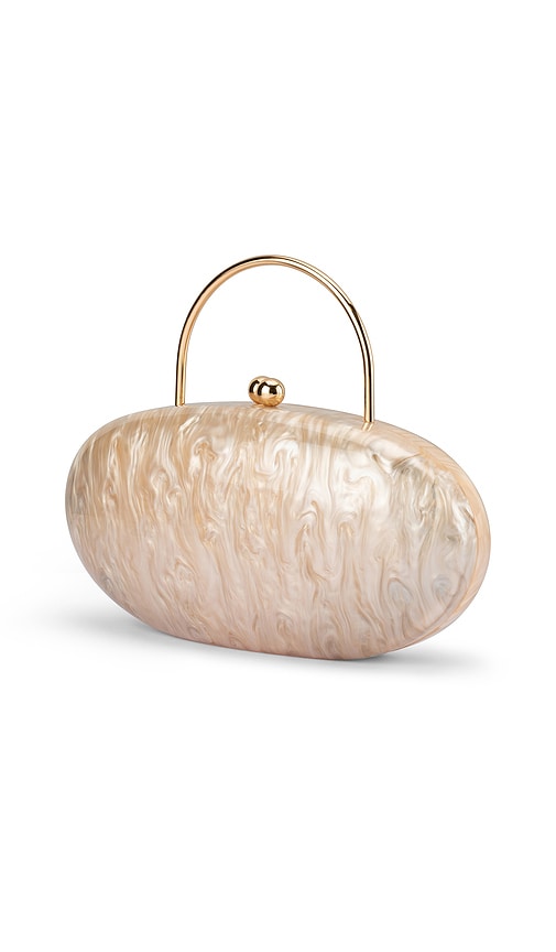 Olga Berg Imelda Top Handle Bag In Gold