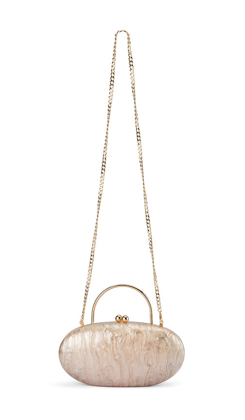  Olga Berg Tasche Mit Henkel Imelda In Metallic Neutral. 
