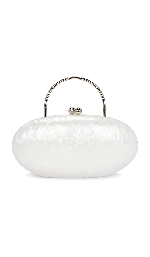 Olga Berg Imelda Top Handle Bag In White