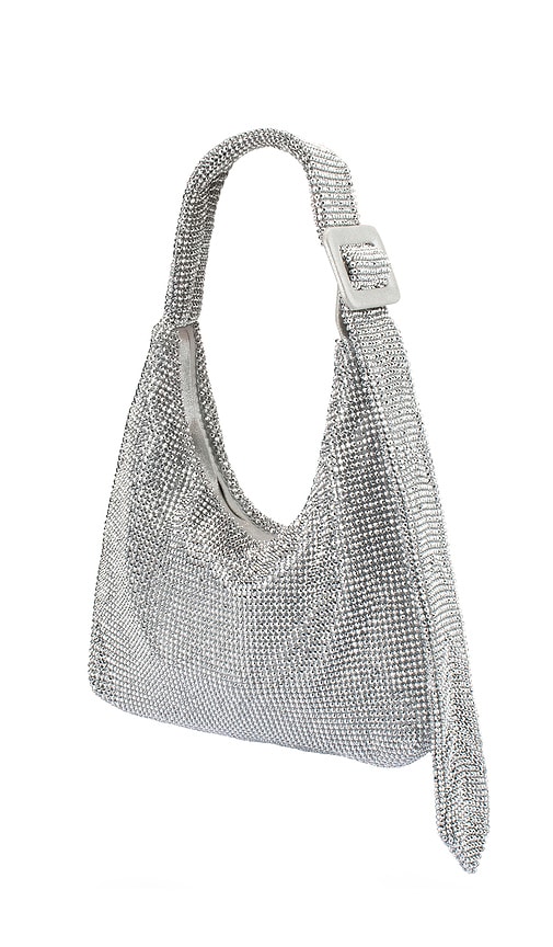 Olga Berg Calypso Crystal Shoulder Bag In Metallic