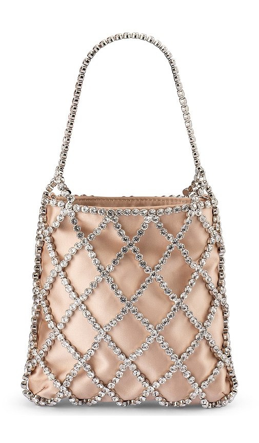 olga berg Kit Crystal Cage Bag