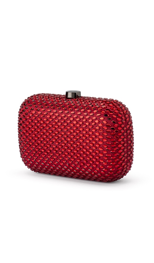 Olga Berg Brooks Clutch In Burgundy