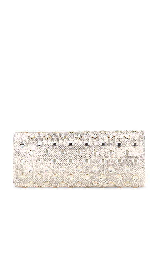  Olga Berg Clutch Ela In Metallic Neutral. 