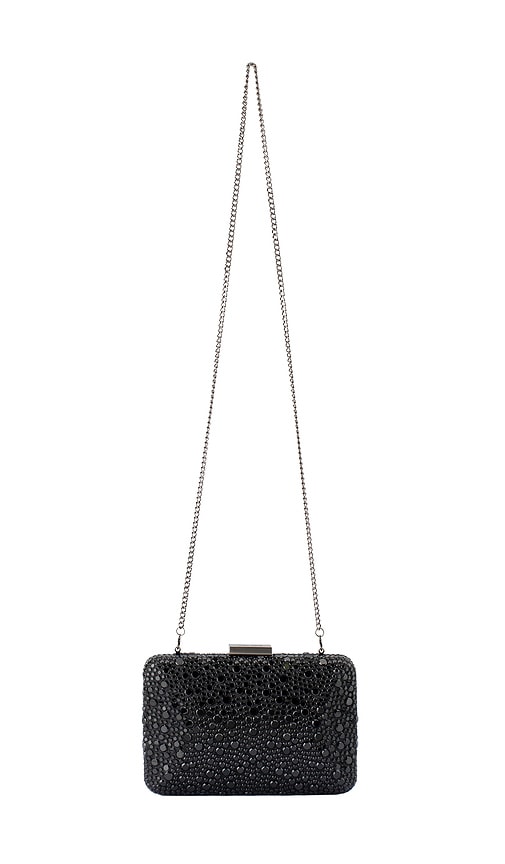  Olga Berg Kristallverzierte Clutch Harriet In Black. 