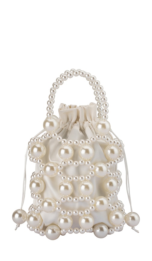 olga berg Sammy Beaded Cage Bag