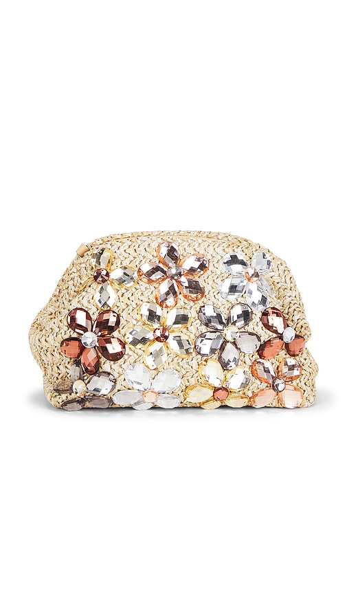 olga berg Fern Crystal Embellished Clutch en Neutral 138 €