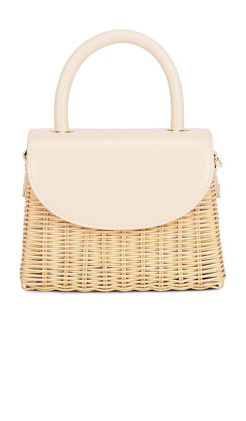 olga berg SAC MAIN AVEC ANSE ELLE WICKER en Neutral 138 €