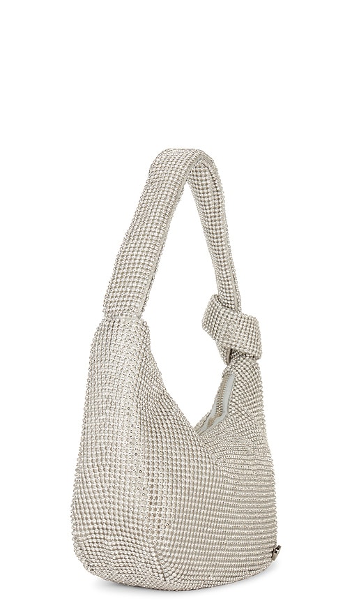  Olga Berg Tasche Jessica In Metallic Silver. 