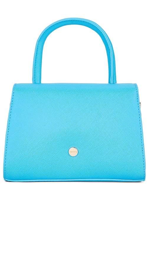 Shop Olga Berg Sasha Top Handle Bag In Blue