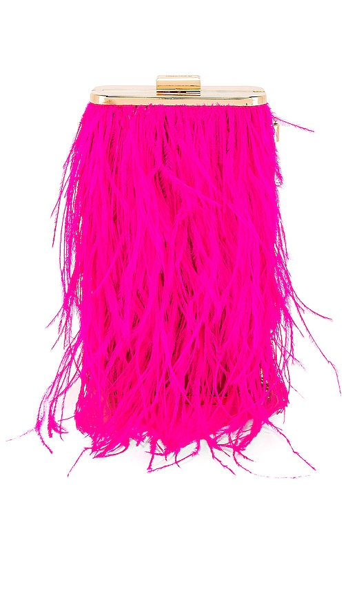 Tonia Feather Fringed Shoulder Bag