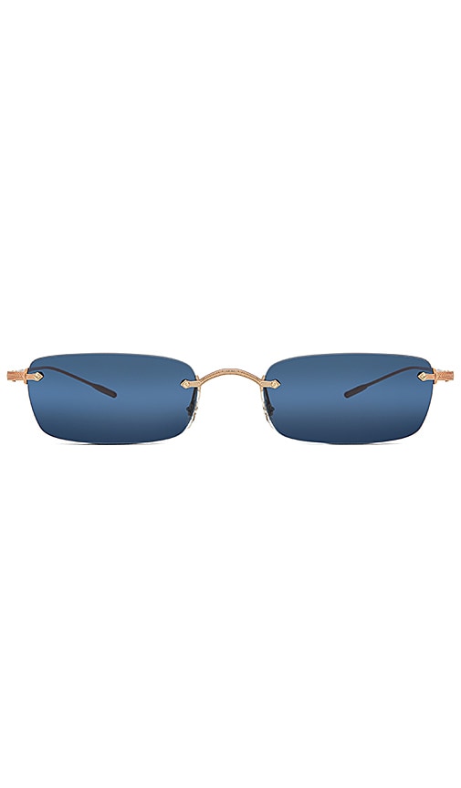 Oliver Peoples Daveigh in Rose Gold & Blue | REVOLVE