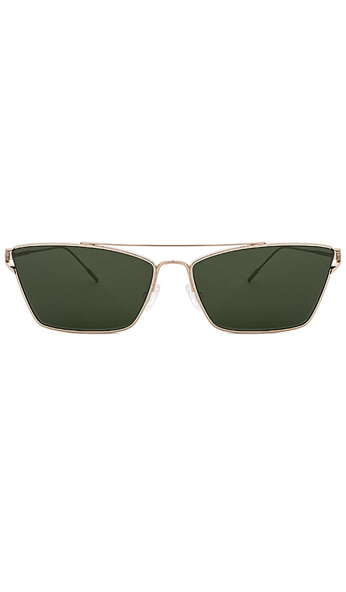 Oliver Peoples Evey in Gold & Green | REVOLVE