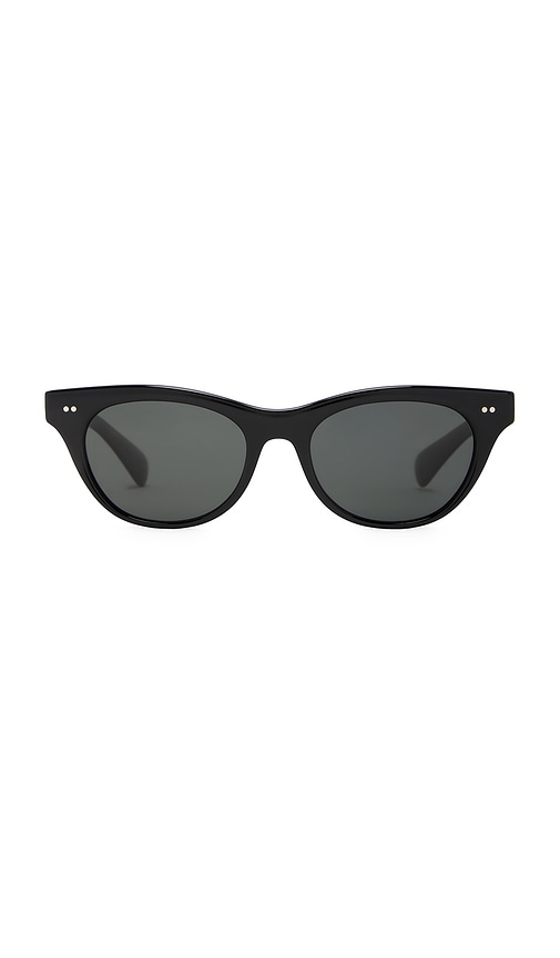 Shop Oliver Peoples Avelin Sunglasses In Black