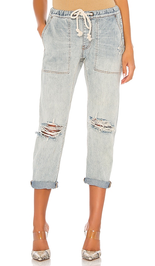 one teaspoon drawstring jeans