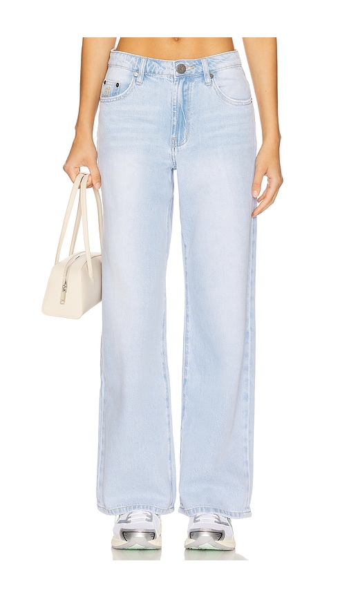 Jackson Mid Waist Wide Leg in Blue. - size 32 (also in 24, 25, 26, 27, 28, 30, 31)