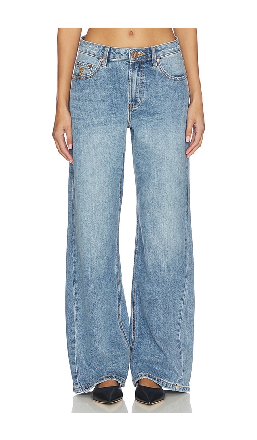 One Teaspoon Jackson Mid Waist Wide Leg Jeans