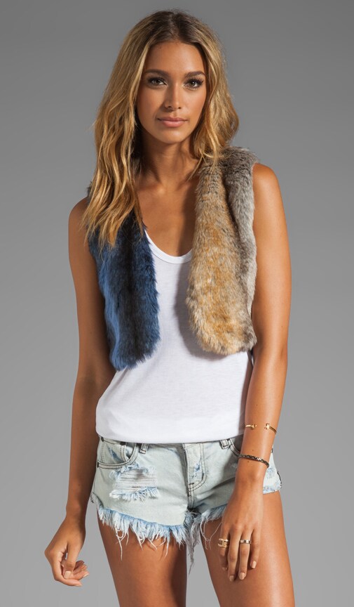 Wild Domino Fur Vest