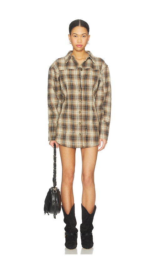 One Teaspoon Drifters Check-pattern Shirt In Brown