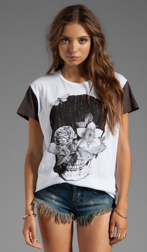 Skull Flowers Gypsy Tee