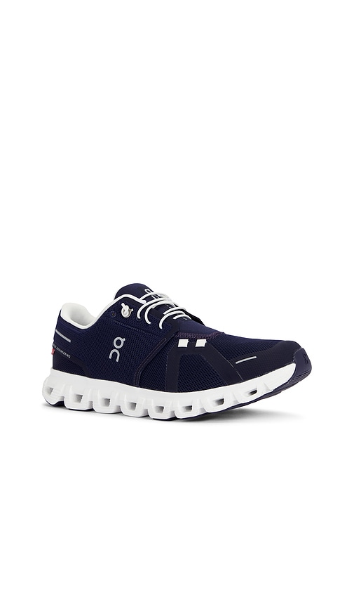 On Low Top Sneakers With Mesh Upper And Rubber Outsole In Blue