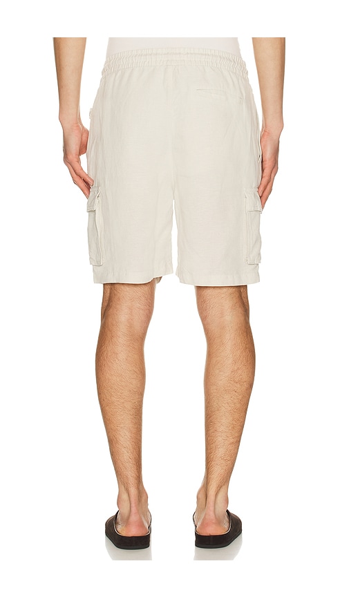 Onia Air Linen Pull On Cargo Short In Nude