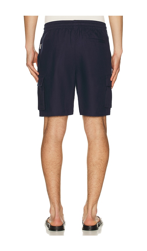 Onia Air Linen Pull-on Cargo Short In Blue