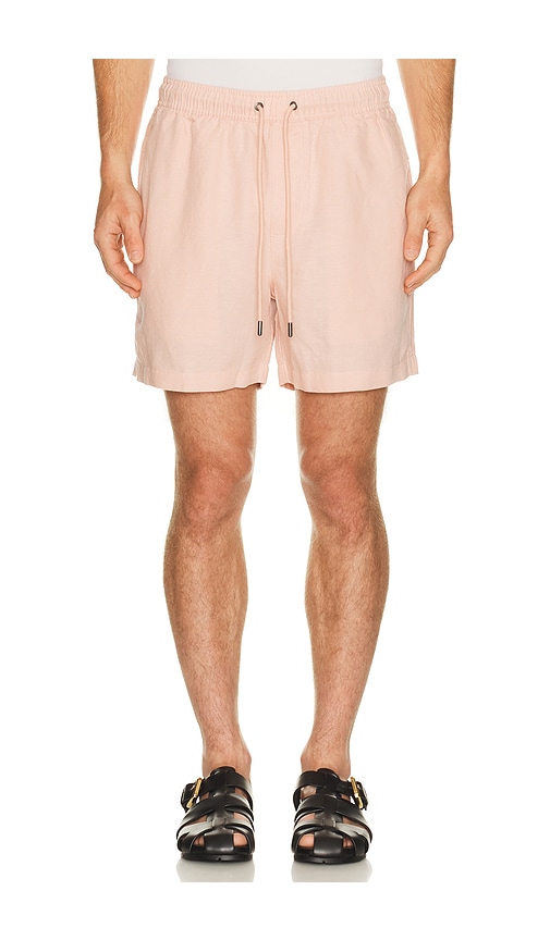 onia Air Linen Pull On Short 6 en Pink. Taille L. Also en S, M, XL/1X.