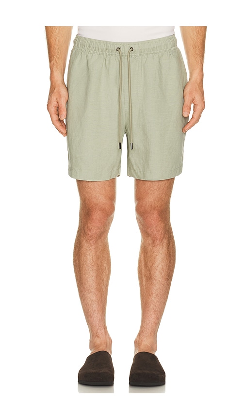 onia Air Linen Pull On Short 6 en Green. Taille M. Also en S, L.