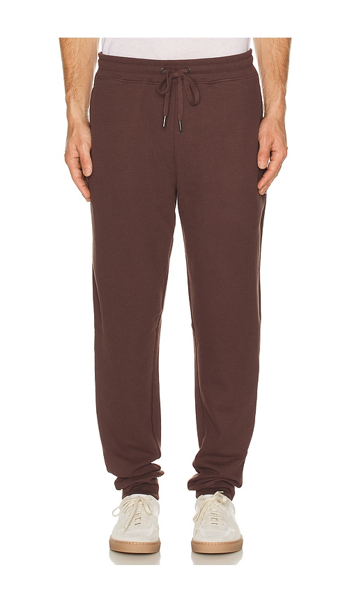 Onia Waffle Jogger In Brown