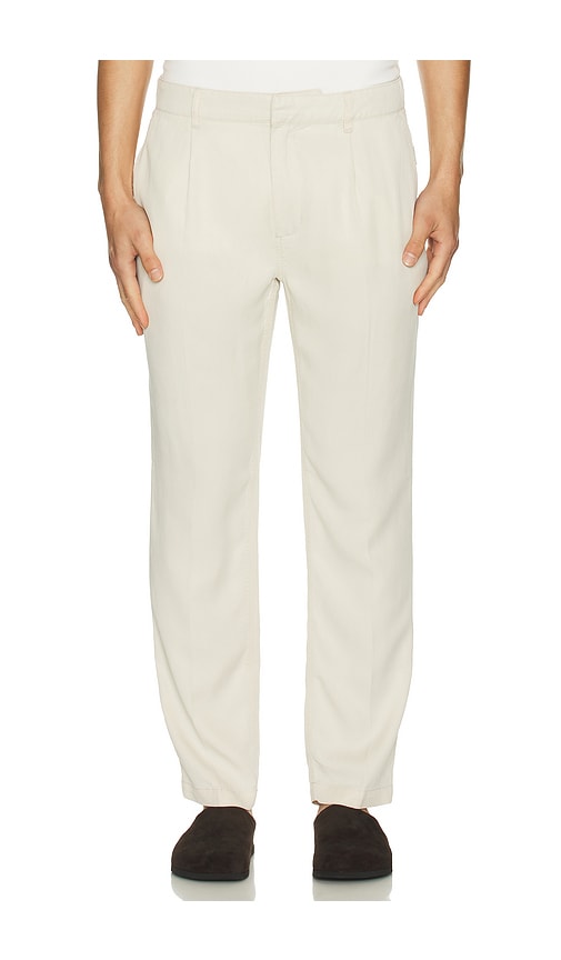 Onia Lyocell Tapered Trouser In Neutral