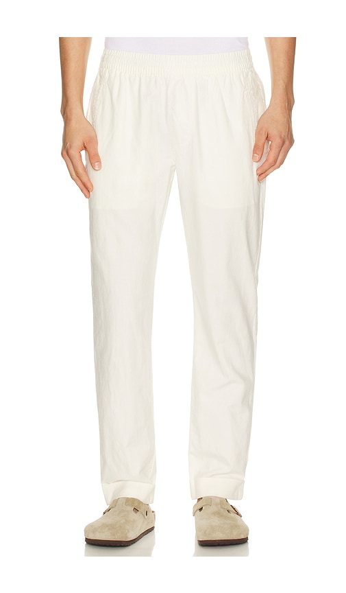onia Linen Cotton Stretch Cuff Pant