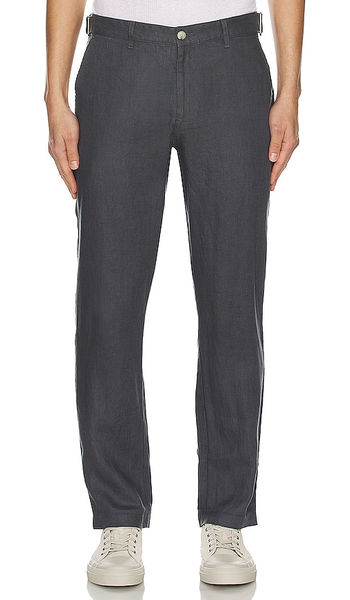 Onia Linen Trouser In Grey