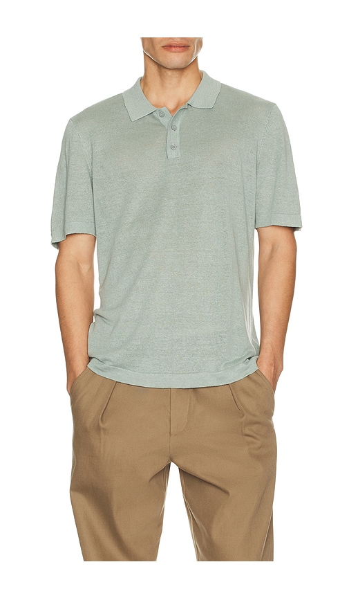onia Linen Sweater Polo