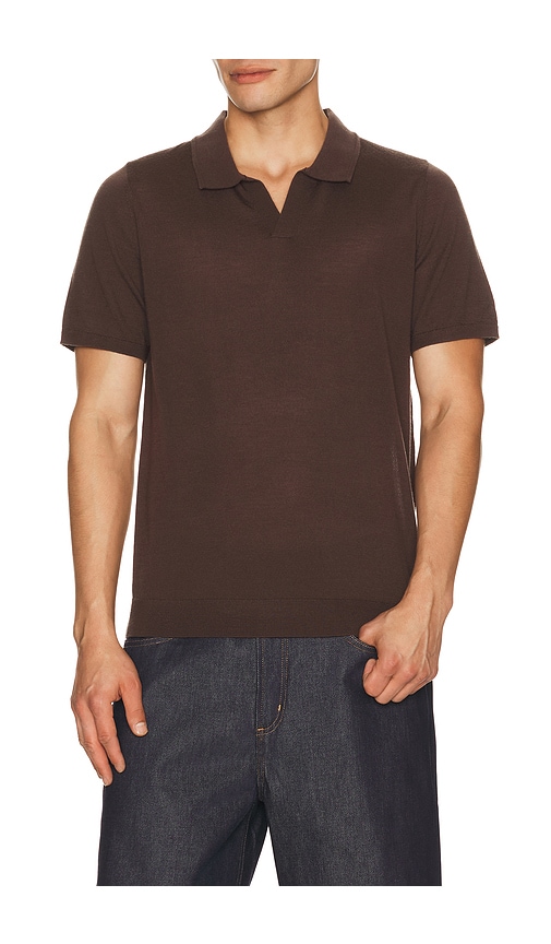 onia Extra Fine Merino Wool Johnny Polo en Chocolate Taille S Also en M L 216 €